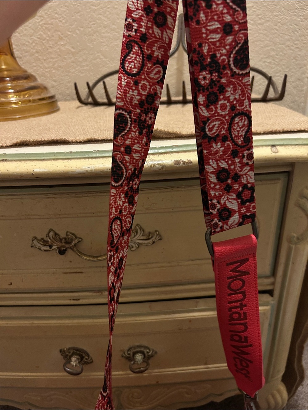 Montana West Red Paisley-Print Tote Bag for Women - Picture 7 of 11
